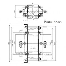Кронштейн анкерный для разанкеровки проводов различного назначения УКС 04798