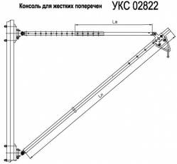 Консоль неизолированная для жестких поперечин типа НЖ НЖ-1-25,0 УКС 02822-11
