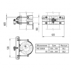 Кронштейн анкерный верхний УКС 03818-01 